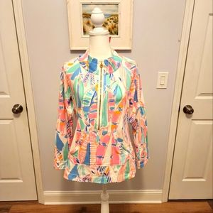 NWT Lilly Pulitzer Windbreaker zipper/pockets Sz L